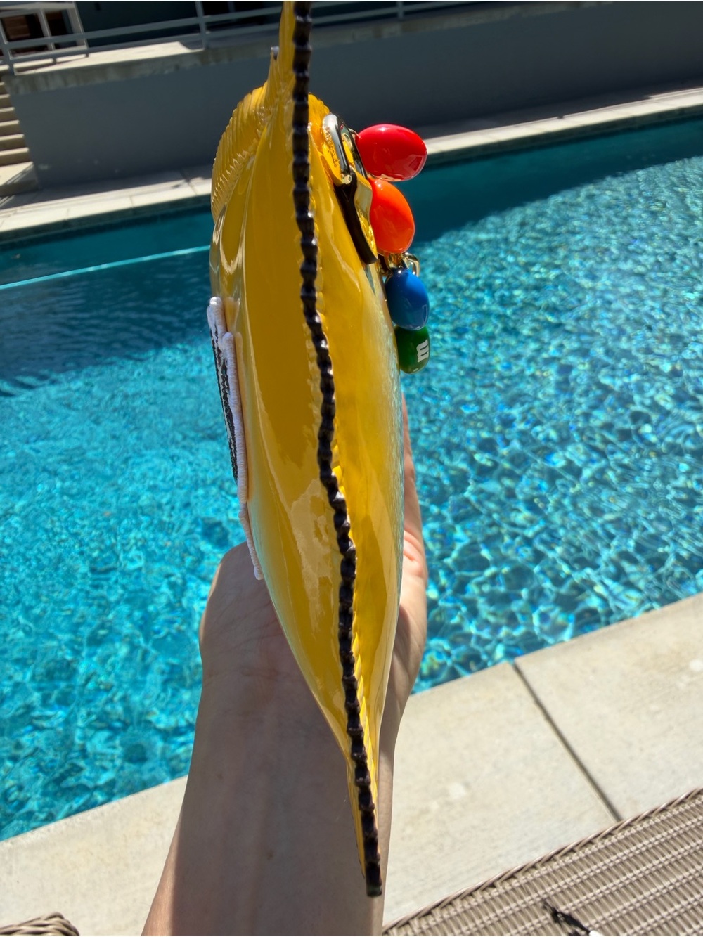 kate spade Yellow M&M's Logo Pouch - Picture 9 of 10